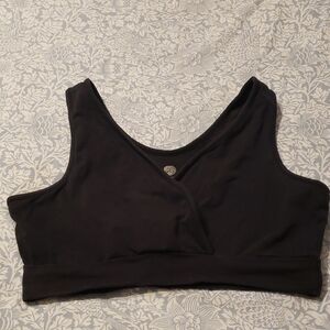 Kindred Bravely Black Organic Cotton Nursing and Sleep Bra Medium Busty